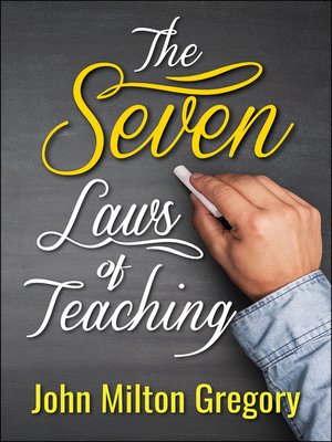 cover image of The Seven Laws of Teaching